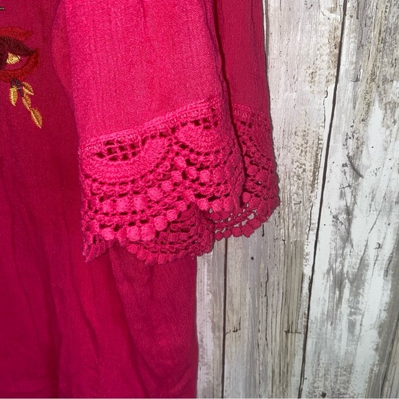 Umgee Pink Oversized Blouse - Picture 4 of 7